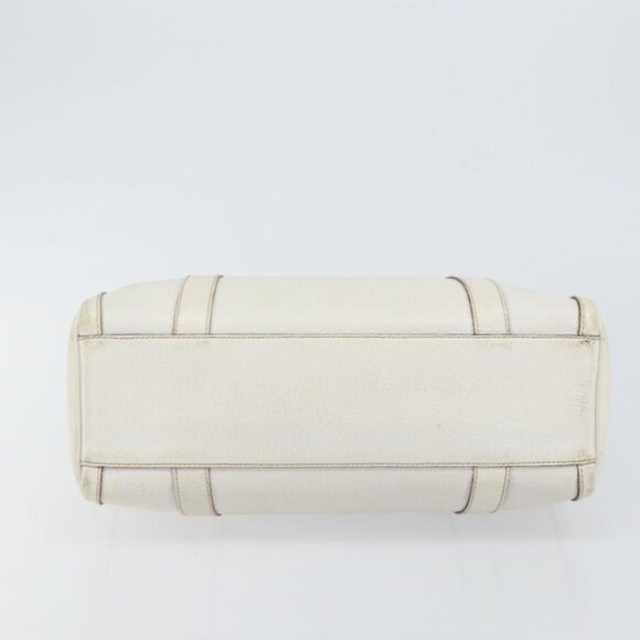 GUCCI Abby Mini Boston Bag Leather White Gold - Picture 14 of 16